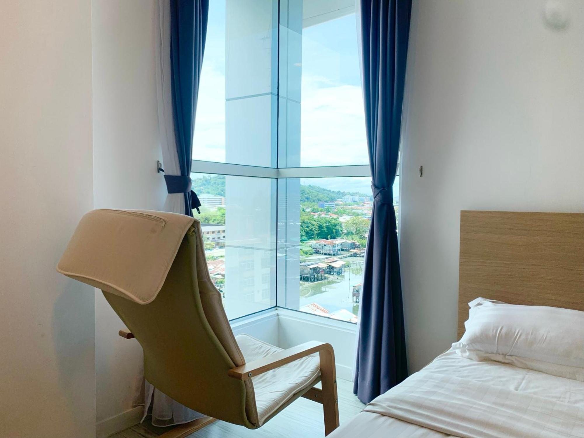 68m2 2 slaapkamer, 1 privé badkamer Appartement in Centraal zakendistrict Kota Kinabalu Kamer foto
