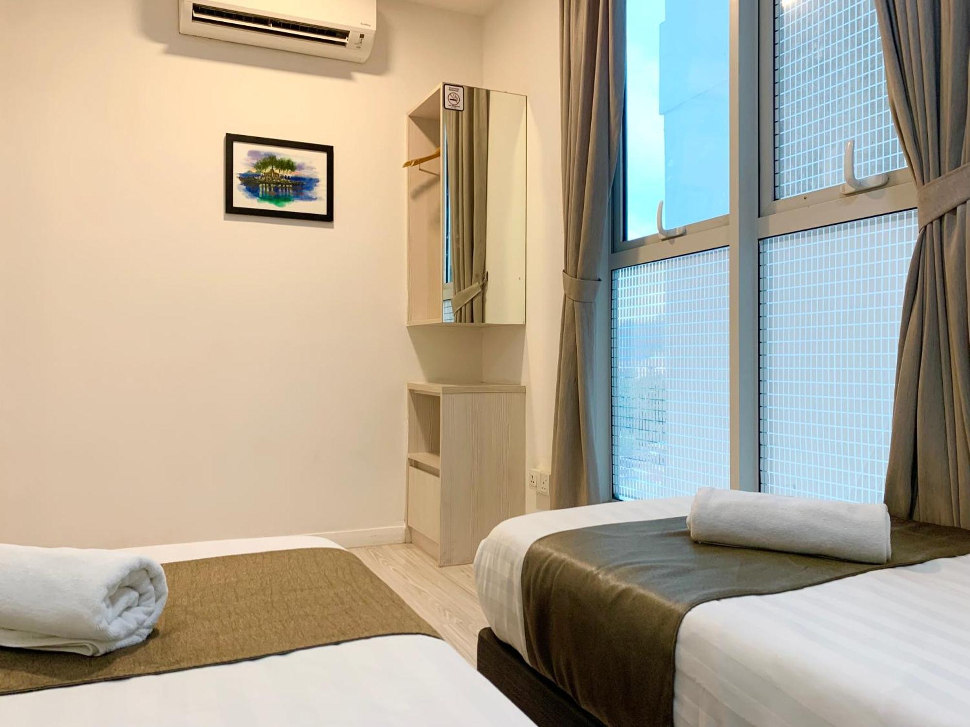 68m2 2 slaapkamer, 1 privé badkamer Appartement in Centraal zakendistrict Kota Kinabalu Kamer foto